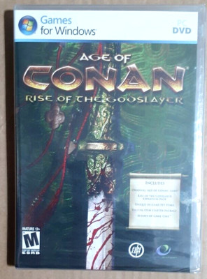 Age of Conan: Rise of the Godslayer (PC, 2010) Brand New & Sealed