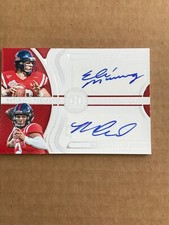 ELI MANNING/MATT CORRAL NATIONAL TREASURE DUAL SIGNATURES 2022 # DS-OLE 07/25