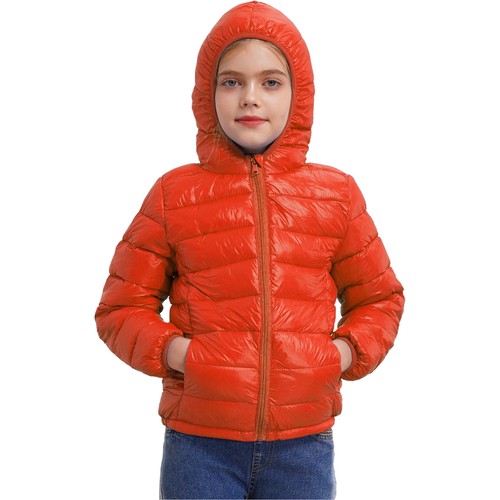 Kids Girl Cotton Long Sleeve Hooded Outerwear Winter Warm Casual Jackets Coat - Picture 77 of 93
