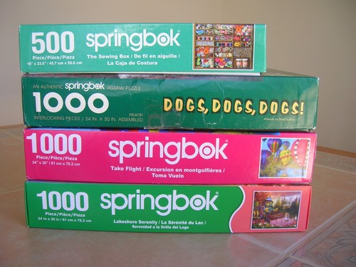 4 SPRINGBOK Jigsaw Puzzles COMPLETE 1 is new in bag 3 r 1000 pieces 1 is 500 - Picture 2 of 16