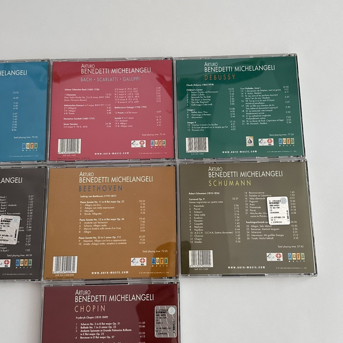 Arturo Benedetti Michelangeli The Seven Wonders [Aura 7 CD