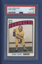 1976-77 OPC O-PEE-CHEE #290 GENE CARR PSA 8 NM-MT Los Angeles Kings *LOW POP*