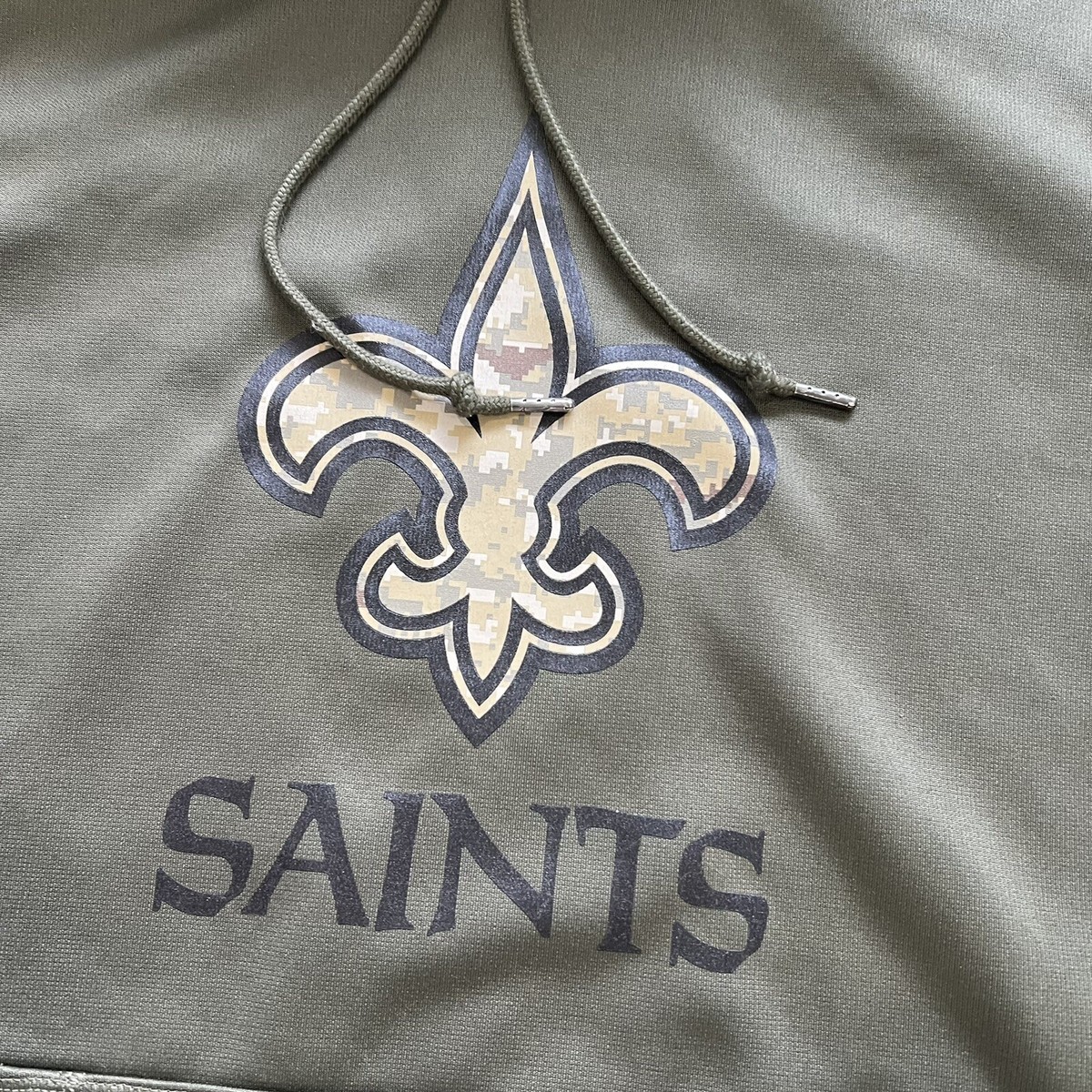 nike men's new orleans saints salute to service therma hoodie