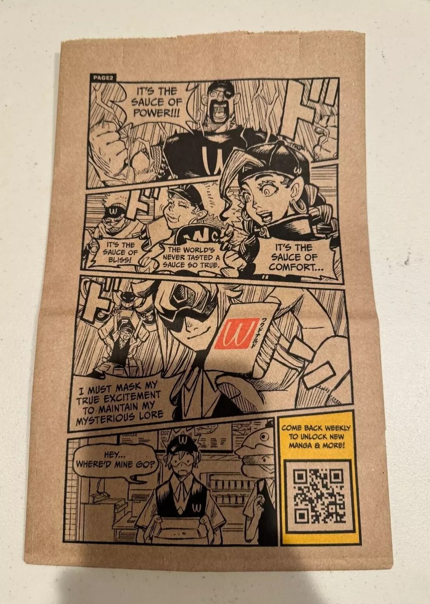 Mcdonalds - WcDonalds Limited Edition Paper Bag 2024 Anime Event