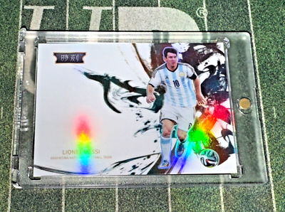 2022 FansMall Argentina Lionel Messi White Colorblast 5 CASE HIT 