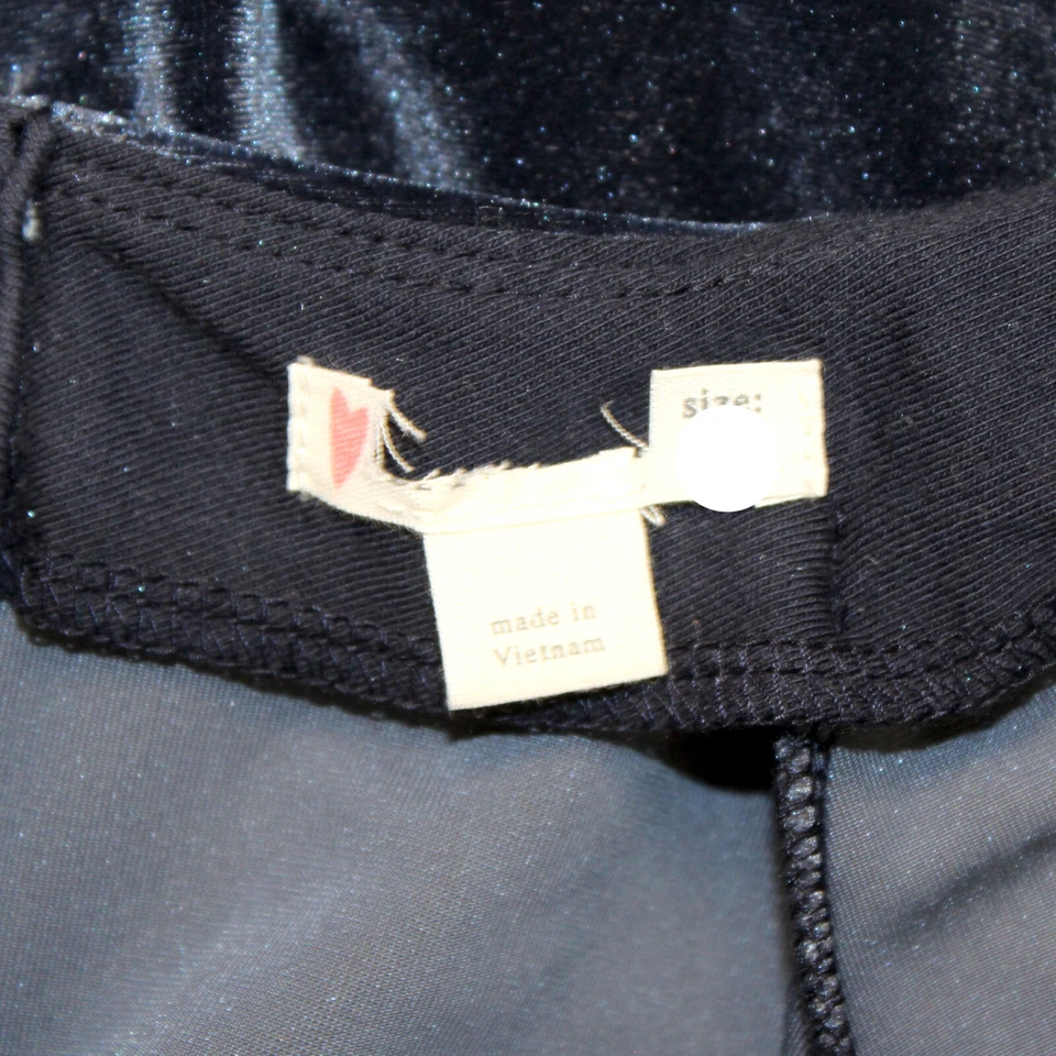 J.Crew Crewcuts Girls Navy Blue Velvet Ruffle Long Sleeve Top Size 2 - Image 3 of 3