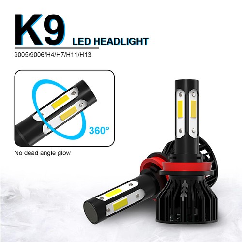 Combo H9 H11 faros LED haz alto bajo K9 para Pontiac GTO 2004 2005 2006 - Imagen 2 de 12