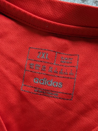 Adidas Arsenal Jersey Adult 2XL Fit Large Red Slim Gunners Soccer Academy 2014 - Picture 8 of 13