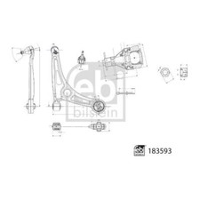 Febi 183593 Lenker Radaufhängung Vorne Rechts für Hyundai Kona KIA Niro