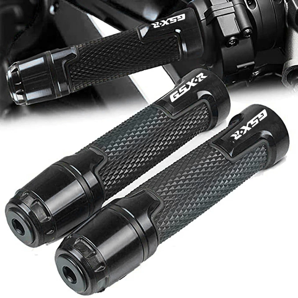 NEW 7/8" 22mm Motorcycle Handlebar Hand Grips for SUZUKI GSXR600 750 1000 250 Foto 4 de 4