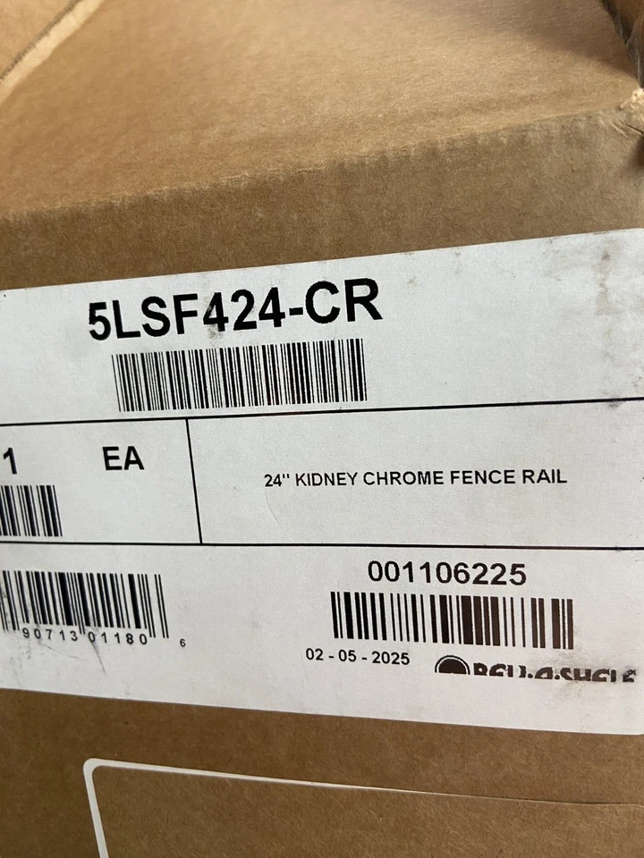 Rev-A-Shelf 5LSF424 5LSF 24"W Fence Rail for Kidney Shaped Lazy - Chrome - Image 2 of 2