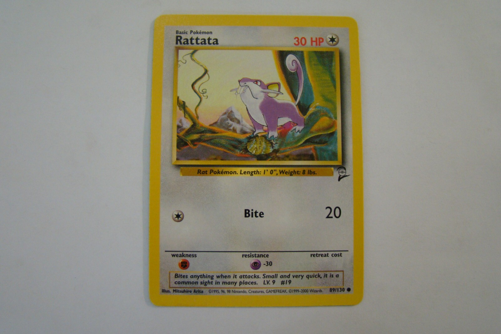Pokemon TCG Base Set 2 Rattata 89/130 Common NM