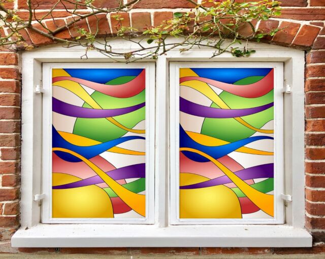 3D Farbe Kunst M824 Fenster Film Drucken Aufkleber Haftendes Buntglas UV Fay 3D Farbe Kunst M824 Fenster Film Drucken Aufkleber Haftendes Buntglas UV Fay