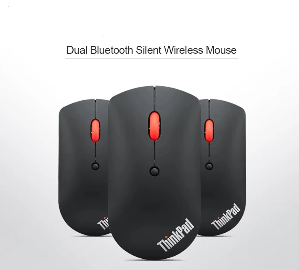 Lenovo - 【数分利用のみ：ほぼ新品！】Lenovo Thinkpad Bluetooth Lenovo ThinkPad Dual Wireless Bluetooth 5.0 Ultra Thin Mouse