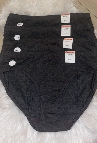 4 Pairs Alfani Core Panty Tabl Ultra Soft Panties Womens Plus 2X Gray - Picture 2 of 4