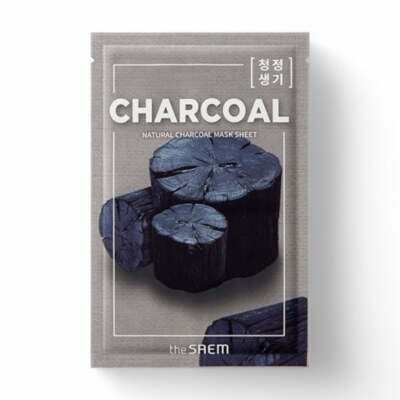 The Saem Natural Mask Sheet 25 Types #13 Charcoal 1pc #mde