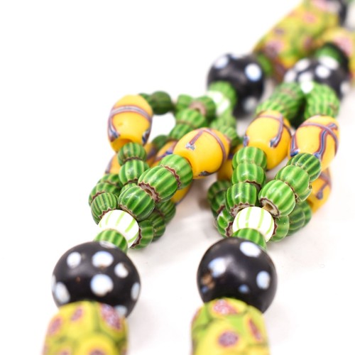 Mixed Venetian Trade Bead Necklace 36 Inch - Picture 5 of 7