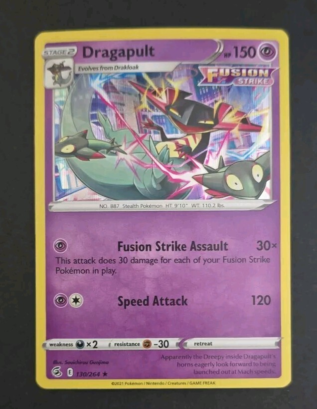 Dragapult Holo Rare Pokemon TCG Card 130/264