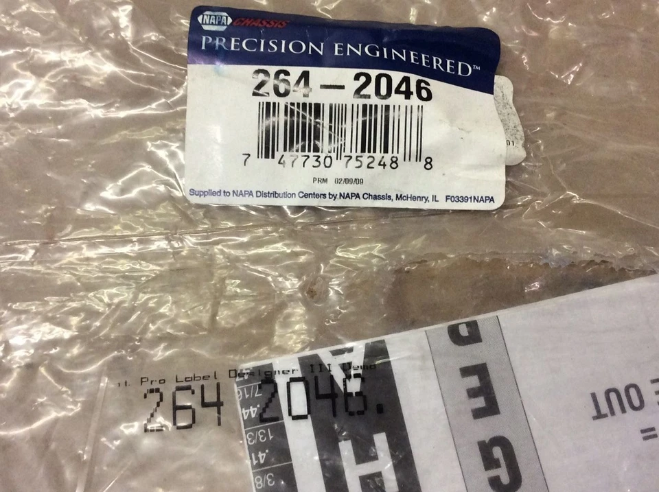 Новый NAPA 264-2046 заднее выравнивание прогиб носок от 0 до 1,5 градусов - Изображение 2 из 4