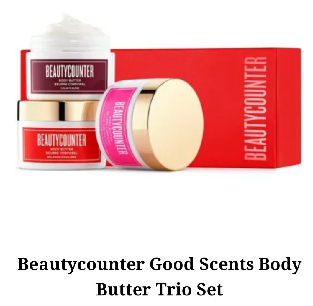 Beautycounter Good Scents Body Butter Trio Calm Uplift&Balance USA Made