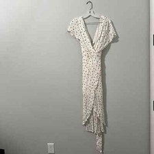 ALICE + OLIVIA Darva Polka Dot Faux Wrap Dress