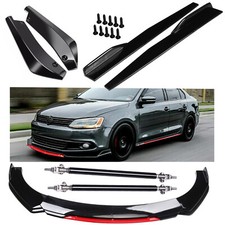 For Vw Jetta Mk6 Mk7 Front Rear Bumper Lip Spoiler Splitter Body Kit Side Skirt