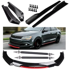 For VW Jetta MK6 MK7 Front Rear Bumper Lip Spoiler Splitter Body Kit Side Skirt