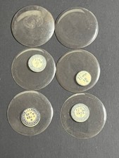LOT OF 6 GLASS POCKET WATCH CRYSTALS SIZE 17 REPLACEMENT PARTS