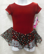 Motionwear DANCE glittered skirt Red Velvet Ballet leotard XSC