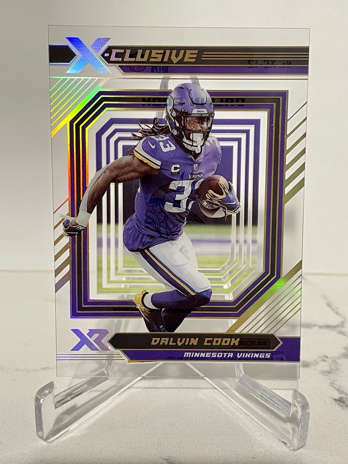 DALVIN COOK 2022 PANINI XR FOOTBALL X-CLUSIVE ACETATE XC-12 VIKINGS