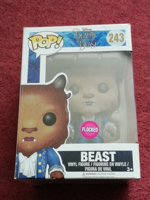 Funko Pop Disney La Bella Y La Bestia Bestia Flocado #243 Caja Dañada