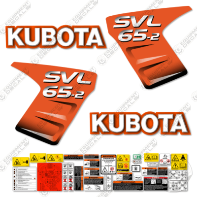 K2スーパースティンクス＋タルガアセント＋BDシール Fits Kubota SVL 65-2 Decal Kit Skid Steer Replacement Decals