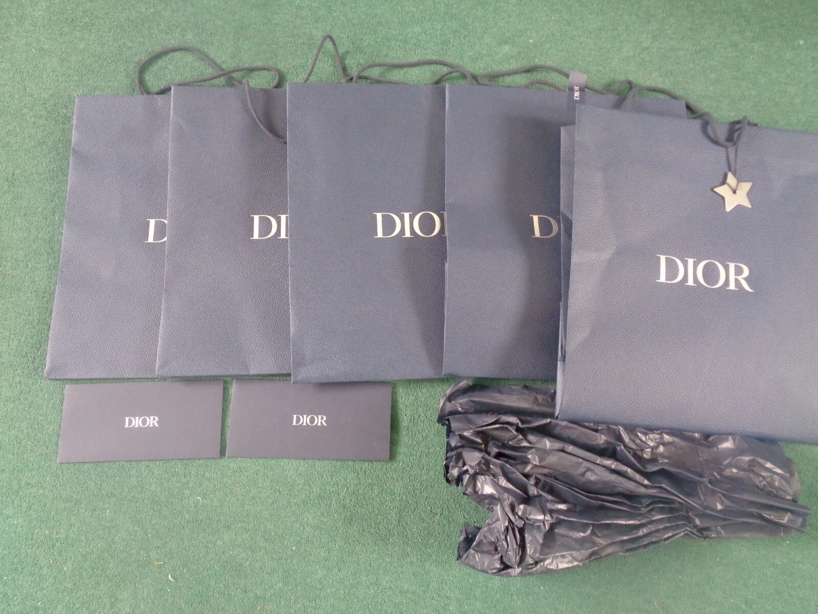 Sac fourre tout porte tout bleu Dior 5 sacs au total 46L x 39W x 17cm