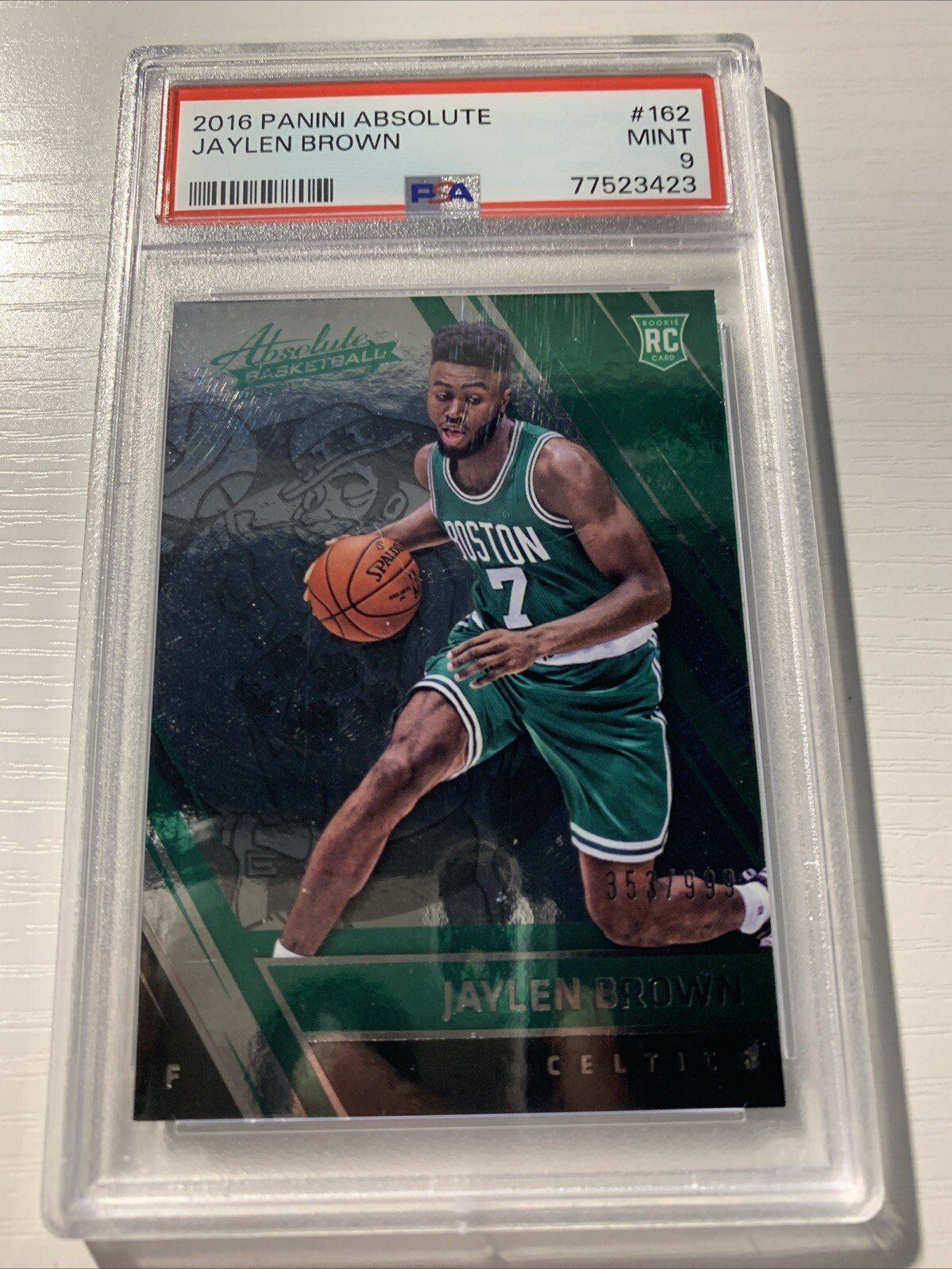 2016 Panini Absolute Jaylen Brown #162 #’d 353/999 PSA 9
