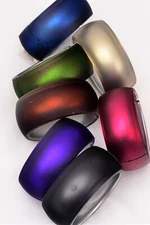 Hinged Wide Bracelet Matte Finish  7 colors u pick BANGLE