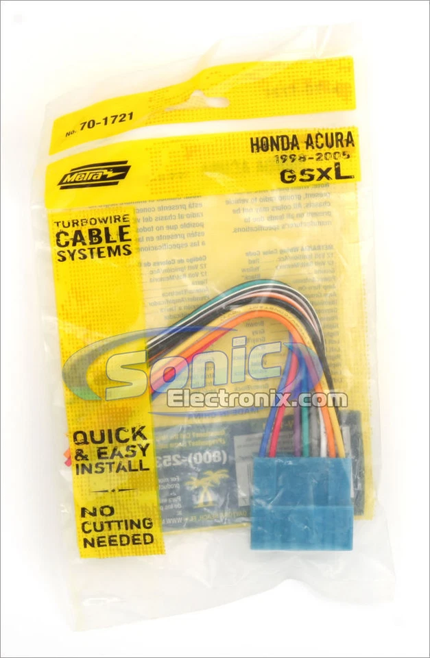 ¡NUEVO! Arnés de cableado Metra 70-1721 para vehículos Acura/Suzuku/Honda 1998-2005 Foto 2 de 2