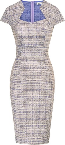 Women's Cap Sleeve Pencil Dress - Classic Slim Fit Work/Casual Style - Picture 10 of 35