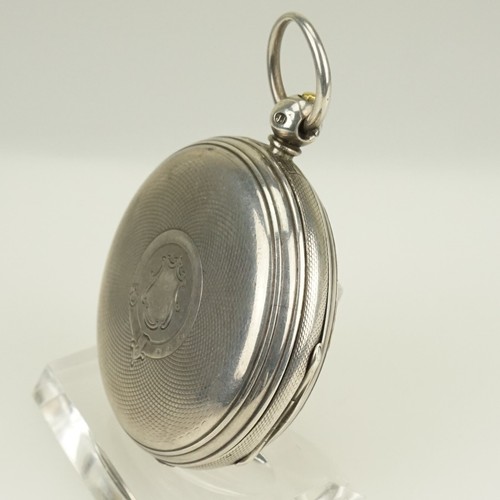 Rare! Antique Fusee Silver Pocket Watch Men's no duplex chronometer repeater RAR - Picture 6 of 11