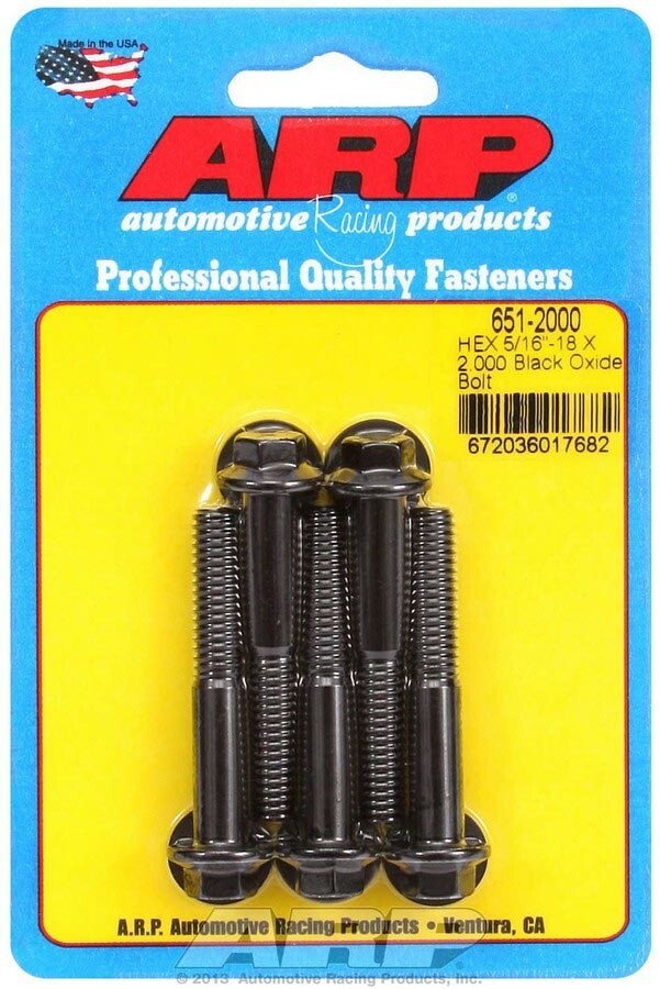 ARP Bolt Kit - 6pt (5) 5/16-18 x 2.000 ARP Bolt Kit - 6pt (5) 5/16-18 x 2.000