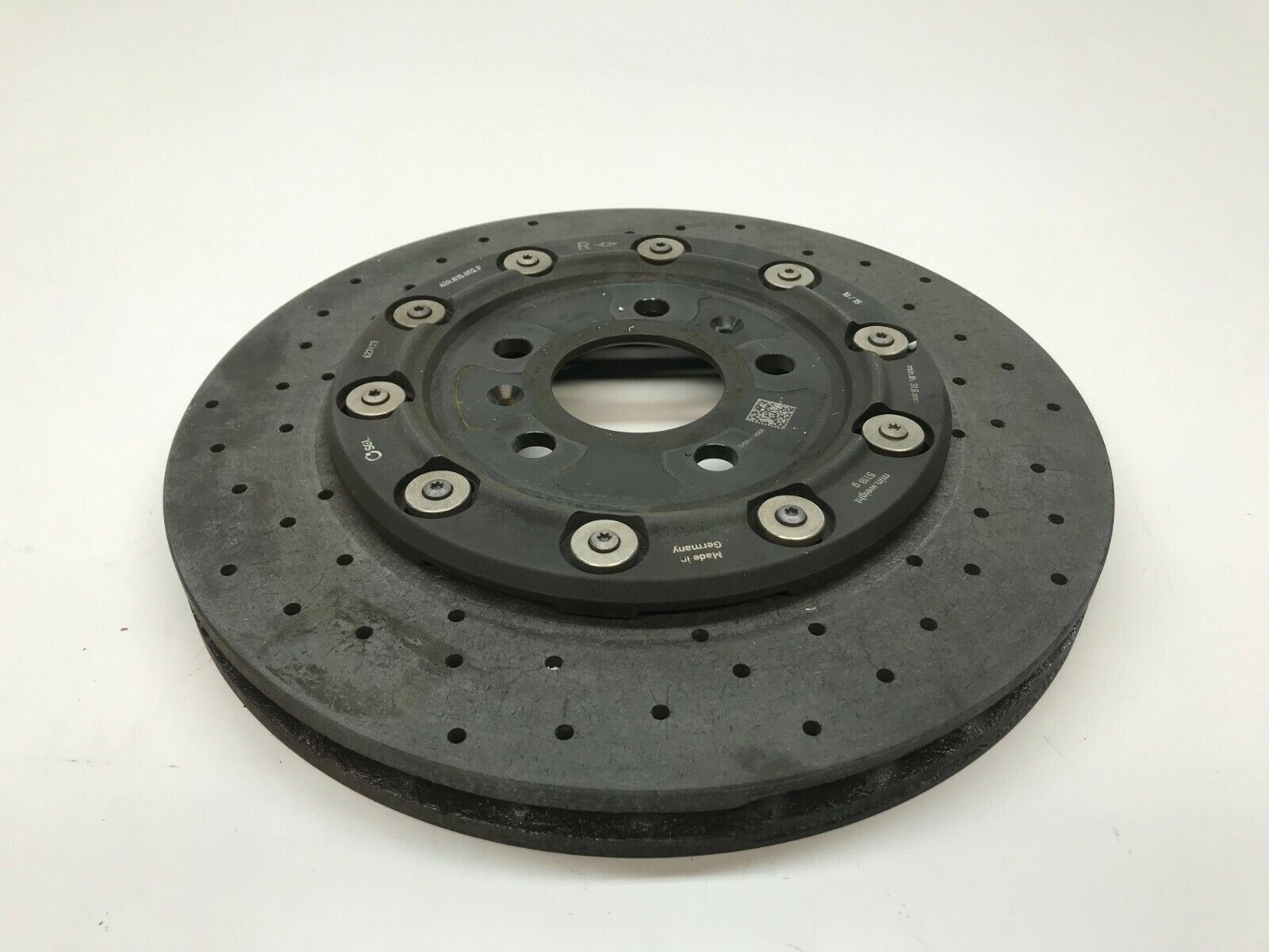 LAMBORGHINI HURACAN REAR RIGHT PASSENGER CARBON CERAMIC BRAKE DISC OE 420615602F