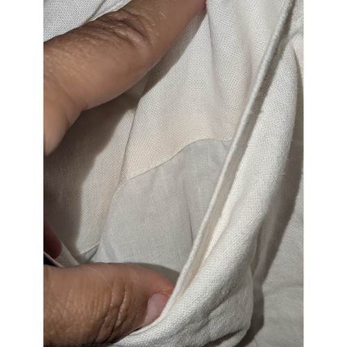 Old Navy pantaloncino misto lino bianco casual estivo tasche taglie forti 4X nuovo senza etichette - Foto 6 di 8