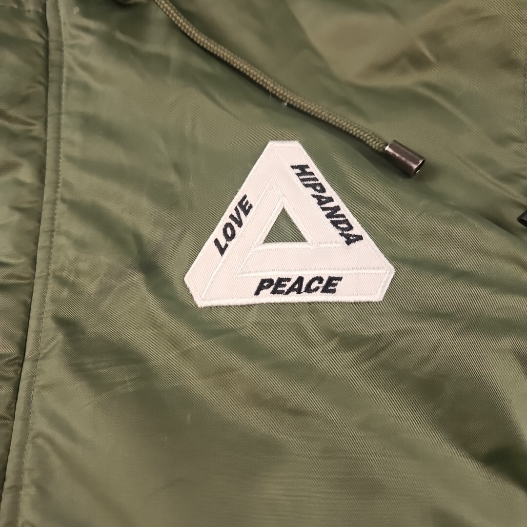 Hipanda Size L Nylon Jacket Sherpa Hooded High Panda Green | eBay