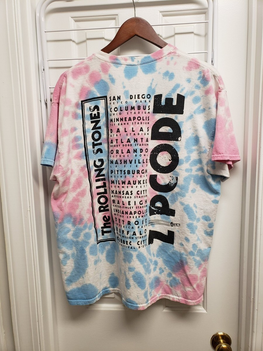 THE ROLLING STONES Zip Code Tシャツ M The Rolling Stones Zip Code Concert Tour tie-dye t-shirt X-Large