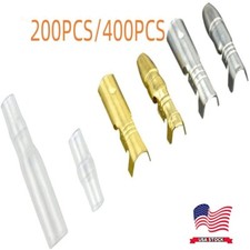 200PCS 4.0mm Female Male Bullet Terminals Electrical Wire Connector Gold/Silver