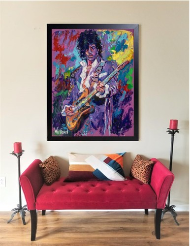 Sale Prince Purple Rain 24"H X 18W Premium Canvas Giclee Framed Was 299 Now $149 - Picture 2 of 16