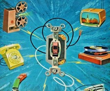 The How And Why Wonder Book Of Electricity 1969 Vintage Phones TV Radio Toys