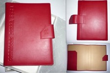 porta agenda/blocco pelle rossa Nazareno Gabrielli per Corriere della Sera