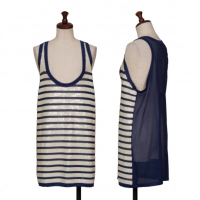 Jean-Paul GAULTIER FEMME Sequin Mesh Tank Top Size 42(K Jean-Paul GAULTIER FEMME Sequin Mesh Tank Top Size 42(K