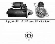 Genuine WAI Starter Motor for Saab 9000 Griffin B234L 2.3 Litre (09/93-08/96)