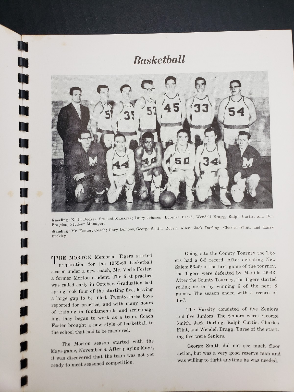 1960 knightstown Indiana IN Morton Memorial High School Yearbook